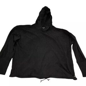 Zelos Activewear Pullover Women XL Black hoodie top Stretch